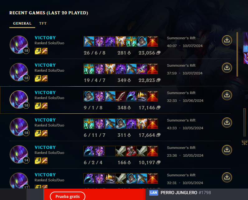 el lol y asi 30